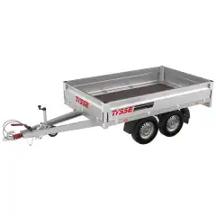 Totalvekt 2000 kg ● Nyttelast 1631 kg ● Kassem&aring;l L/B 250/150cm