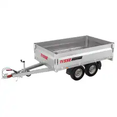 Totalvekt 2000 kg ● Nyttelast 1631 kg ● Kassem&aring;l L/B 250/150cm