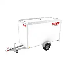 Totalvekt  1300 kg ● Nyttelast  768 kg ● Kassem&aring;l L/B/H 325/150/180cm