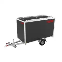 Totalvekt  1300 kg ● Nyttelast  768 kg ● Kassem&aring;l L/B/H 325/150/150cm