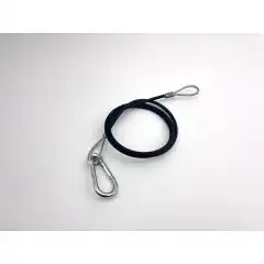 Sikkerhetswire Bl&aring; eller sort &ndash; Med l&oslash;kke